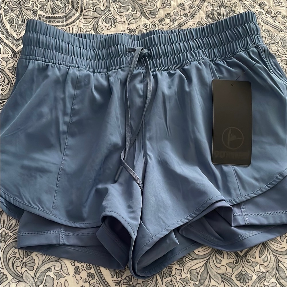 Women's Blue Athletic Shorts